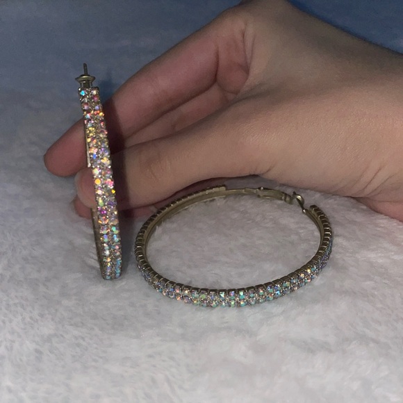 Jewelry - Rhinestone hoops